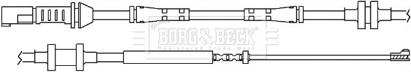 BORG & BECK Kulumisenilmaisin, jarrupala BWL3100